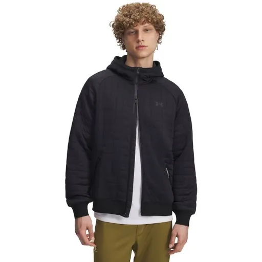 Under Armour UNSTOPPABLE FLEECE TEXTURED Pánská mikina s kapucí, černá, velikost M