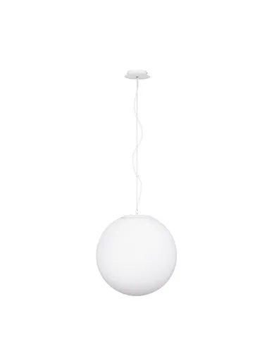 NOVA LUCE závěsné svítidlo NEVOSO opálové sklo a bílý kov E27 1x12W 230V IP20 bez žárovky 920422