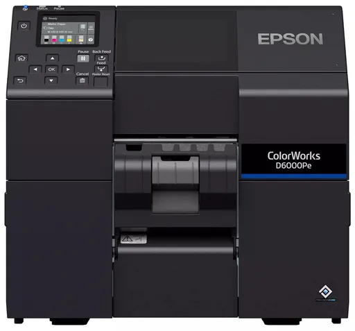 Epson ColorWorks D6000 (Pe) C31CL90202 barevná tiskárna štíků, peeler, disp., USB, Ethernet, black