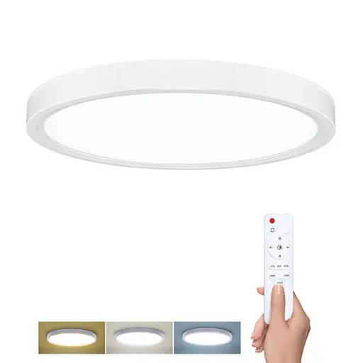 Solight LED osvětlení s dálkovým ovladačem Estela White, 60W, 4500lm, 50cm, změna chromatičnosti, stmívatelné WO8021