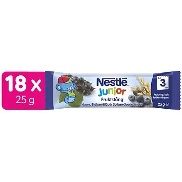 NESTLÉ ovocno-obilná tyčinka hrozno, jablko, banán, borůvka a černý rybíz 18× 25 g (7613035497658)