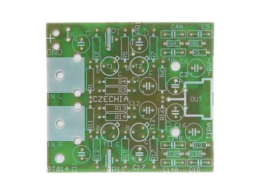 Plošný spoj TIPA PT014 Předzesilovač pro gramofon s magnetodynamickou přenoskou