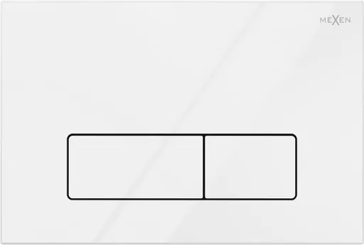 MEXEN Fenix 13 splachovací tlačítko Slim/kompatibilní s Geberit Sigma UP300 a UP320, bílá lesk 601300