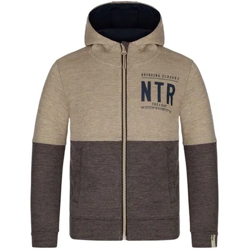 LOAP ECON Chlapecká mikina, béžová, velikost 112-116