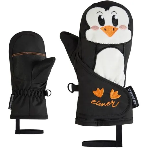 Ziener LANIMALO-Z MINIS Dětské lyžařské palčáky, černá, velikost