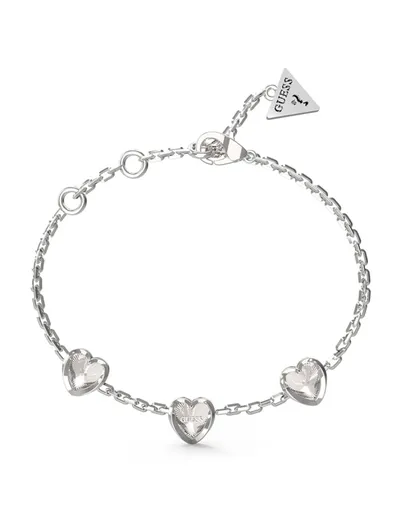 Guess Romantický ocelový náramek se srdíčky Mon Amour JUBB04611JWRH 21 cm