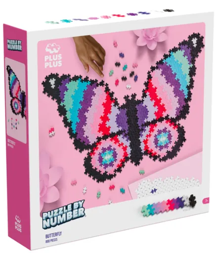 Plus-Plus stavebnice Skládej podle čísel - Motýl 800 dílků