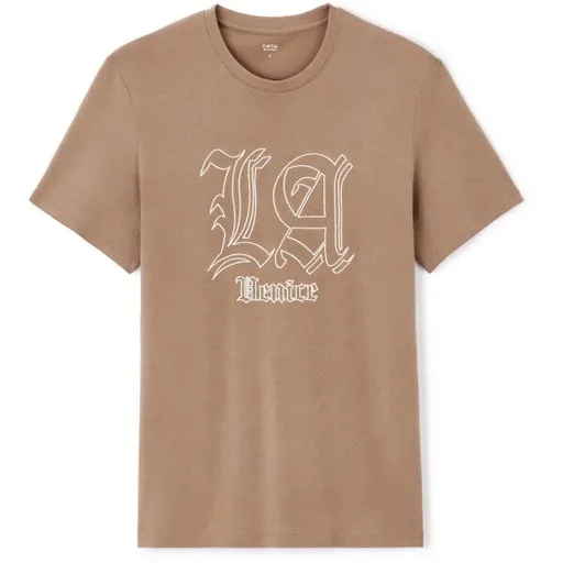 CELIO JESWITCHUP Pánské tričko, hnědá, velikost