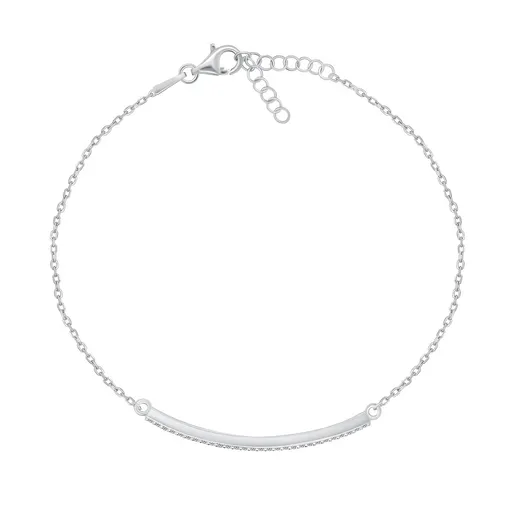 Brilio Silver Elegantní stříbrný náramek se zirkony BRC133W