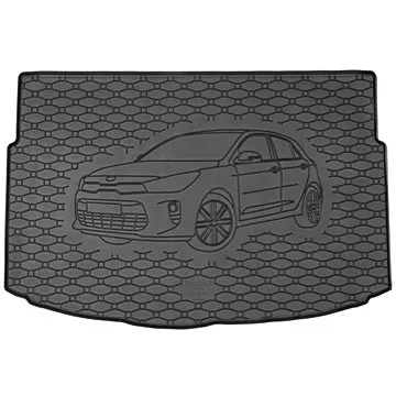 ACI KIA Rio 17- gumová vložka černá do kufru s ilustrací vozu (spodní dno zavazadlového prostoru) (8327X02C)