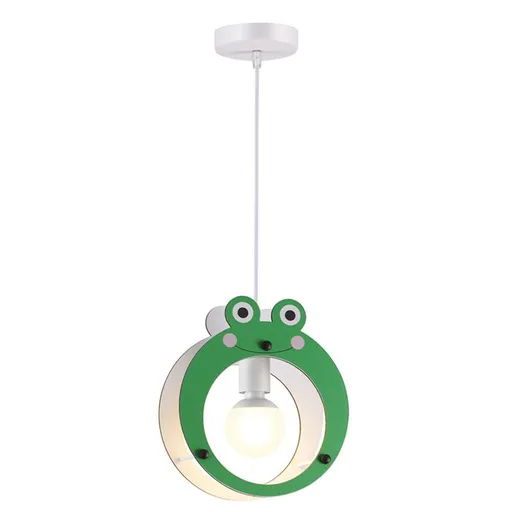 ACA Lighting dětské závěsné svítidlo 1XE27 FROGGY MDF 24X10XH100CM FARMA ZM441P25