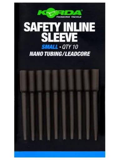 Korda převleky safety inline sleeve nano tubing/leadcore - small
