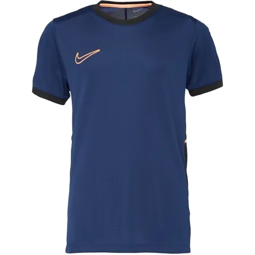 Nike DRI-FIT ACADEMY 25 Dětské fotbalové tričko, tmavě modrá, velikost