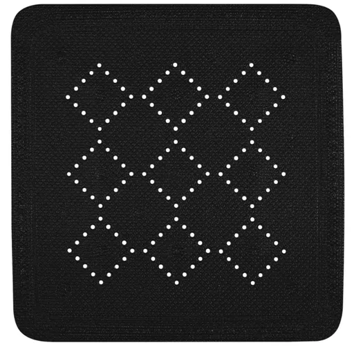 Spirella Protiskluzová podložka do sprchy ALASKA, černá, 55 x 55 cm