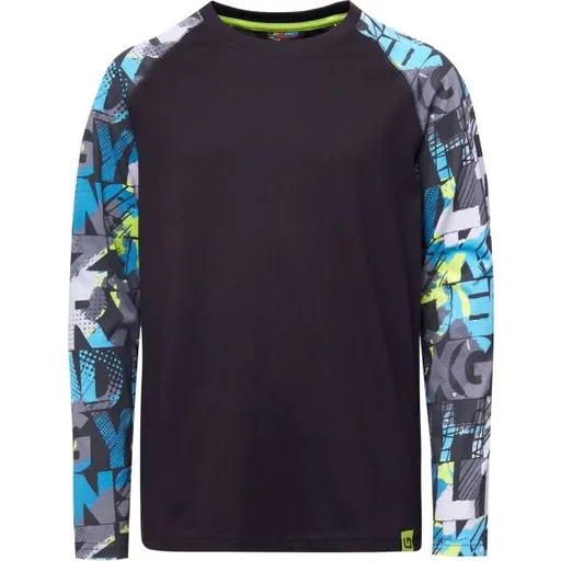 Lewro DIOGO Chlapecké triko, černá, velikost 164-170