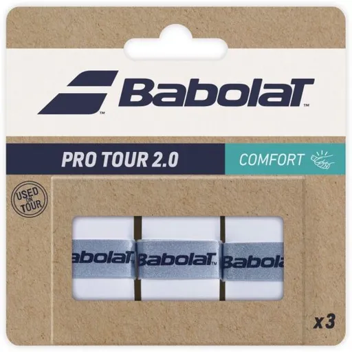 Babolat PRO TOUR 2.0 Omotávka, bílá, velikost