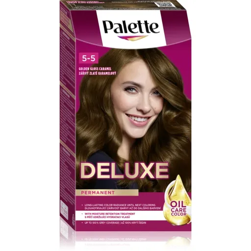 Schwarzkopf Palette Deluxe permanentní barva na vlasy odstín 5-5 555 Zářivě hnědý 1 ks