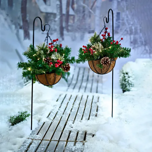 1 zahradní zápich s košem