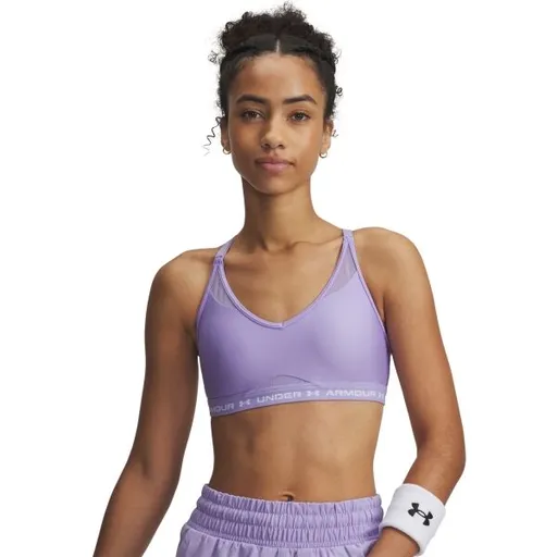 Under Armour CROSSBACK LOW Dámská podprsenka, fialová, velikost S