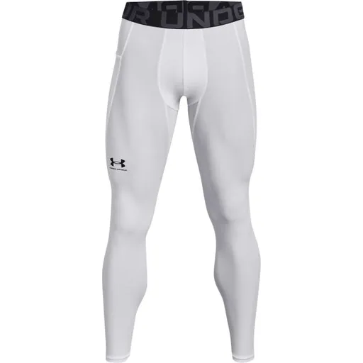 Under Armour HEATGEAR ARMOUR LEGGINGS Pánské legíny, bílá, velikost XXXL