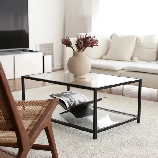 Konferenční stolek Astro sehpa / şeffaf temperli cam S400