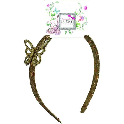 Lukky Fashion sada čelenek 2 kusy, zlatá a sříbrná