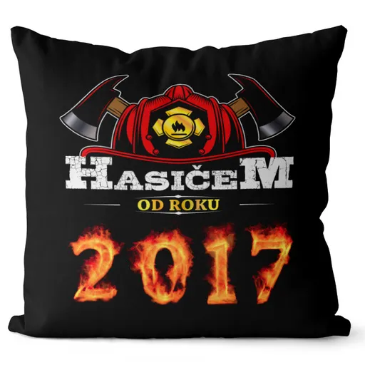 Polštář Hasičem od roku (Velikost: 40 x 40 cm, rok: 2017)