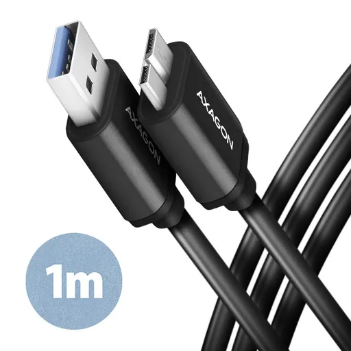 AXAGON BUMM3-AM10AB, SPEED kabel Micro-B USB