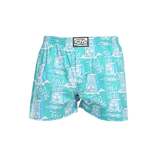 Styx Pánské trenky art klasická guma ledové kostky (A1657) XXL