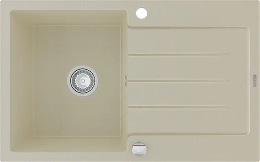 MEXEN Bruno granitový dřez 1 s odkapávačem 795x495 mm, béžová 6513791010-69