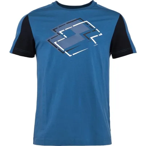 Lotto LOGO DUE II TEE Pánské tričko, modrá, velikost