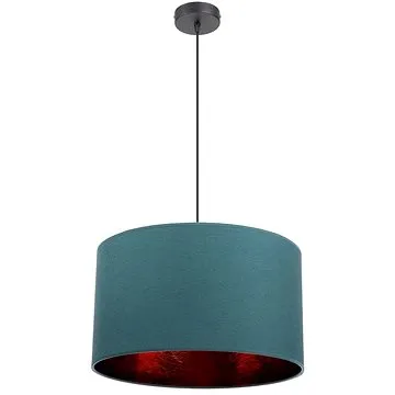 Lustr na lanku GLEAM 1xE27/60W/230V tyrkysová (116774)