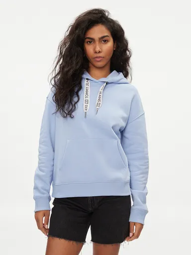 Tommy Jeans dámská světle modrá mikina Logo DW0DW17794 M