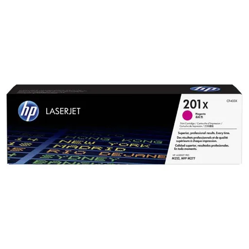 HP CF403X - originální toner HP 201X, purpurový, 2300 stran