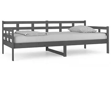 Válenda šedá masivní borové dřevo 90 × 200 cm, 820359 (820359)