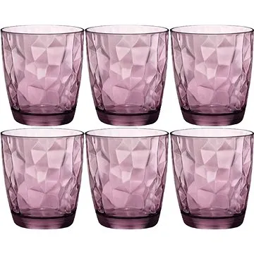 Bormioli Sklenice DIAMOND 300ml fialová, 6 ks (A15272)