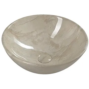 SAPHO DALMA keramické umyvadlo 42x16,5x42 cm, marfil                                                 (MM127)