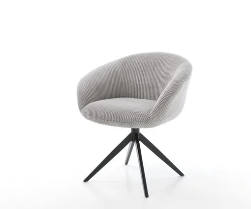 Jídelní židle Vinka-Flex s područkami křížová podnož široká kov