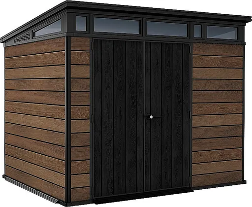 Zahradní domek plocha 279 x 216 cm (hnědá-antracit)