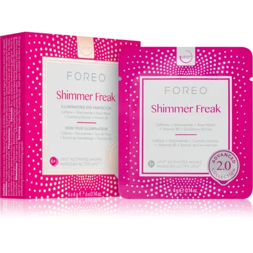 FOREO UFO™ Shimmer Freak rozjasňující maska proti kruhům pod očima 6 ks