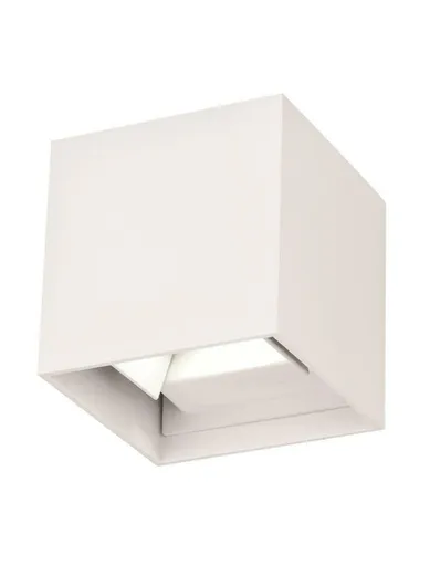 NOVA LUCE venkovní nástěnné svítidlo COMO bílý hliník LED 2x3W 3000K 220-240V nastavitelný úhel 0-90st. IP54 747406