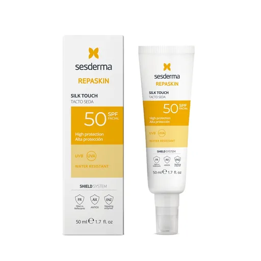 Sesderma Opalovací krém na obličej SPF 50 Repaskin Silk Touch (Facial Sunscreen) 50 ml