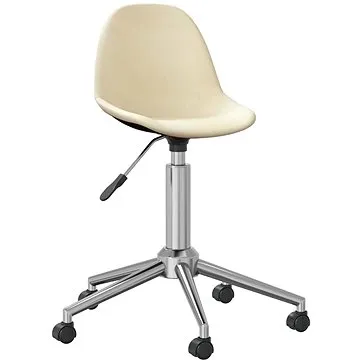 Otočná jídelní židle krémová textil, 3086074 (3086074)