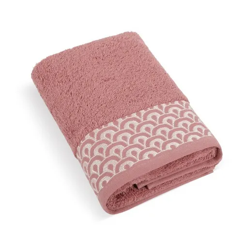 Bellatex Froté osuška Krajka starorůžová, 70 x 140 cm