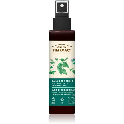 Green Pharmacy Nettle & Burdock oil Elixir sérum pro normální vlasy 150 ml