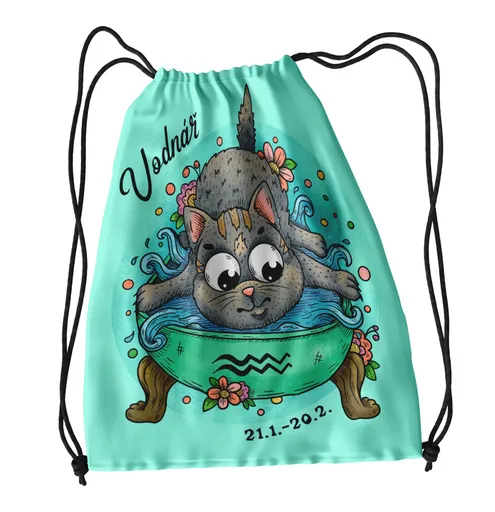 Vak na záda Kočičí znamení – vodnář