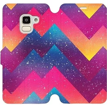 Flipové pouzdro na mobil Samsung Galaxy J6 2018 - V110S Barevné klikyháky (5903226359844)