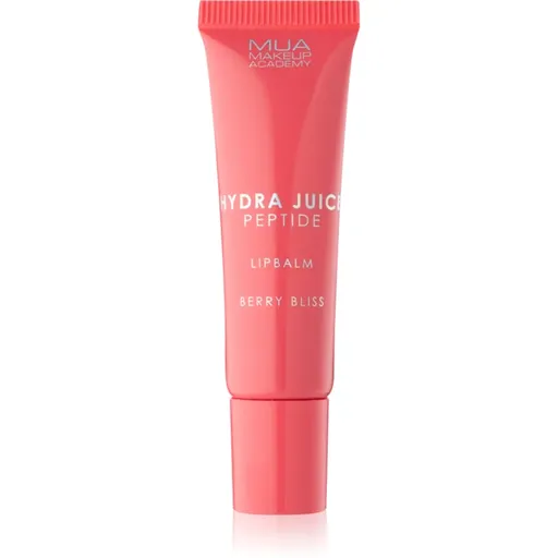 MUA Makeup Academy Hydra Juice Peptide Lip Balm hydratační balzám na rty pro lesk vůně Berry Bliss (Strawberry) 10 ml