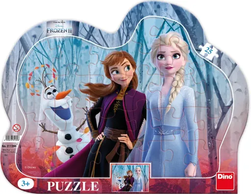 Puzzle Frozen II s Olafem 25 dílků deskové