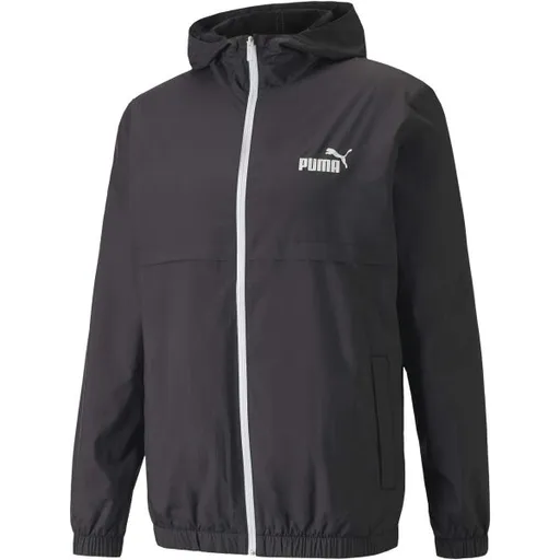 Puma ESSENTIALS SOLID WINDBREAKER JACKET Pánská bunda, černá, velikost